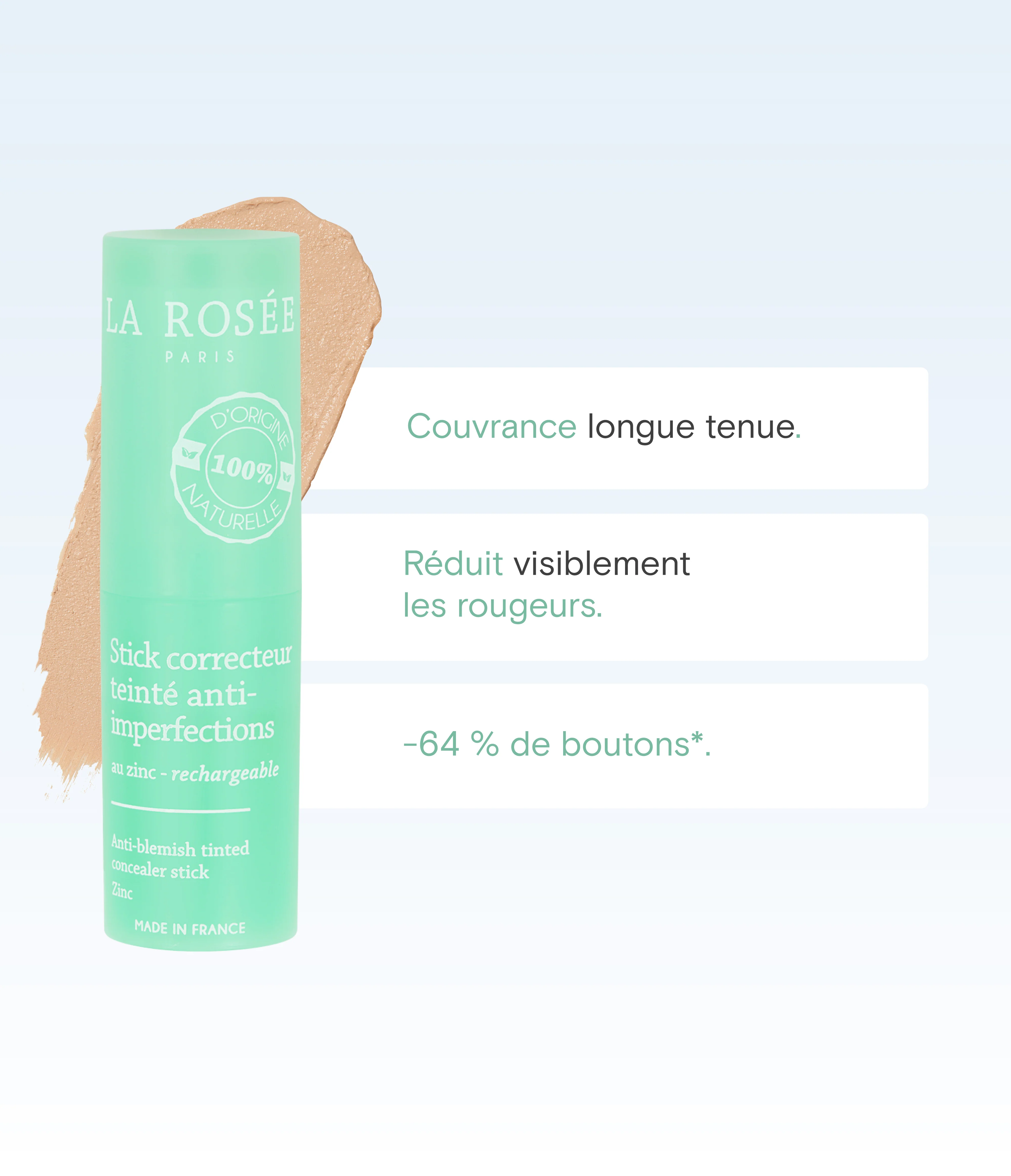 Stick correcteur teinté anti-imperfections rechargeable - Image 4